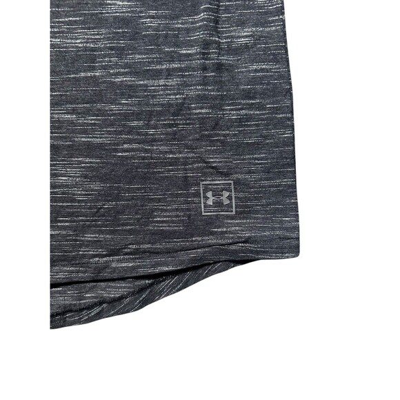 Under Armour Hoodie Shirt Men XL Gray Black Short Sleeve Fitted Lightweight - Picture 3 of 7